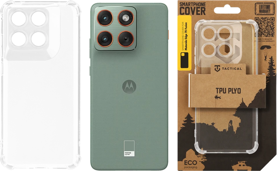 Tactical TPU Plyo dėklas skirtas Motorola Edge 70 Fusion skaidrus