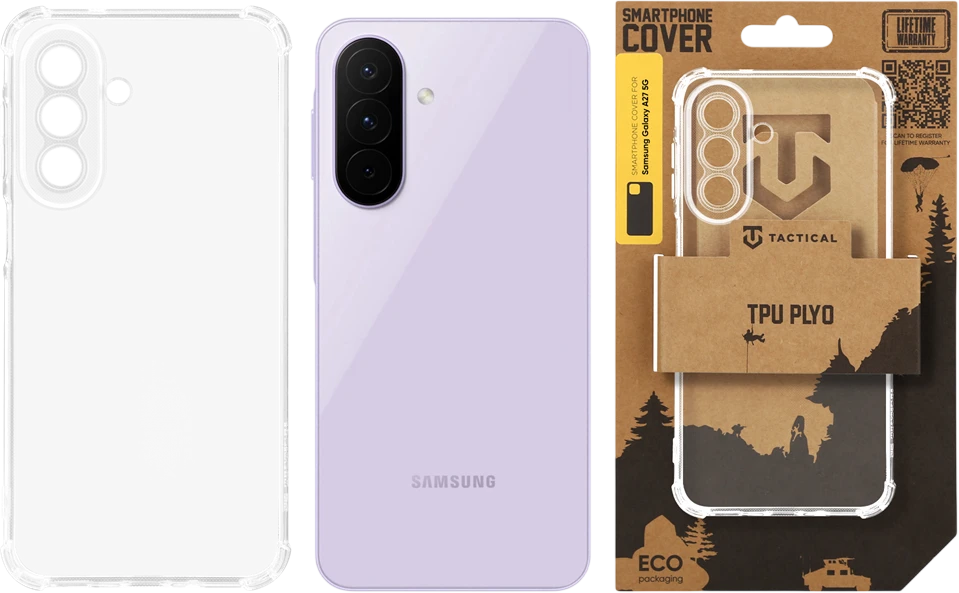 Tactical TPU Plyo dėklas skirtas Samsung Galaxy A27 5G Transparent