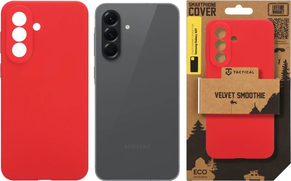 Tactical Velvet Smoothie dėklas skirtas Samsung Galaxy A57 Chilli