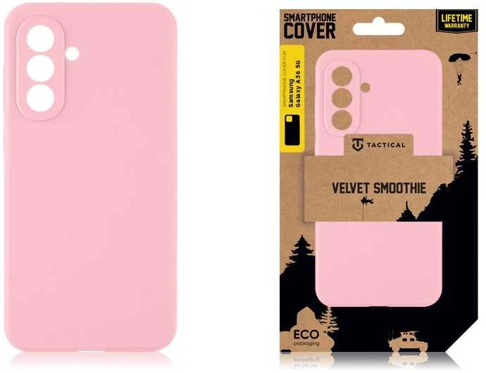 Tactical Velvet Smoothie dėklas skirtas Samsung Galaxy A36 5G Rožinė Panther
