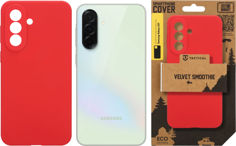 Tactical Velvet Smoothie dėklas skirtas Samsung Galaxy A37 Chilli