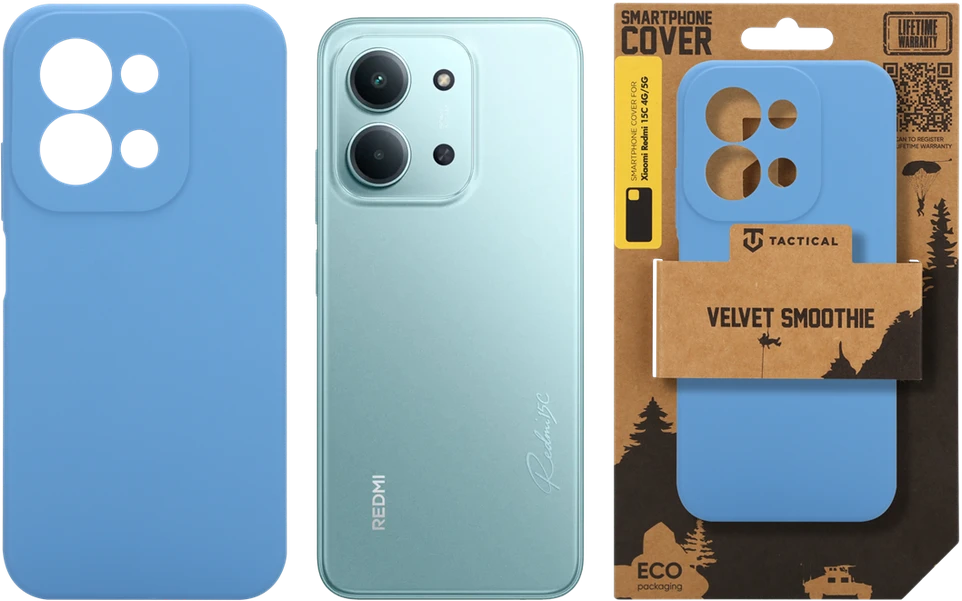 Tactical Velvet Smoothie dėklas skirtas Xiaomi Redmi 15C 4G/5G Avatar