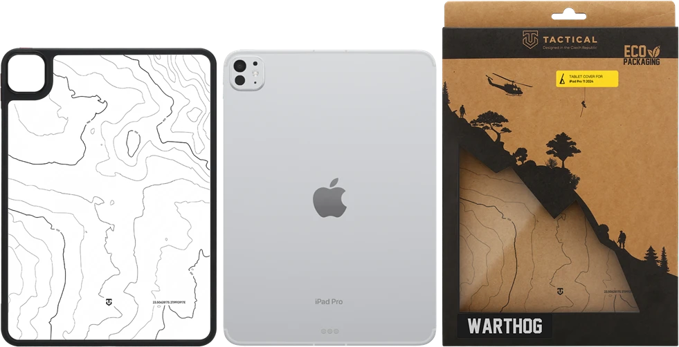 Tactical Warthog dėklas skirtasr Apple iPad Pro 11 2024/2025 Asphalt