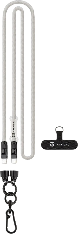 Tactical Taktinis laidas „Snake“ USB-C 1,2 m baltos spalvos