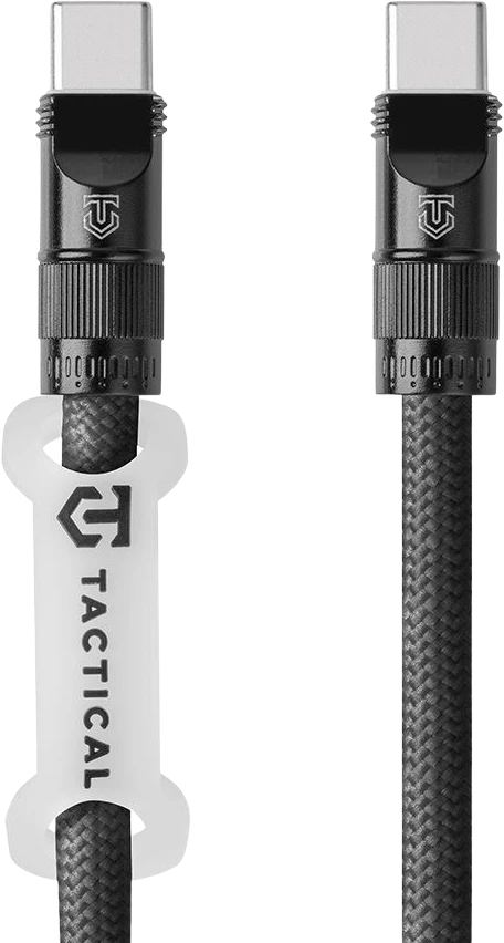 Tactical Wire Snake USB-C 1.2m juodos spalvos