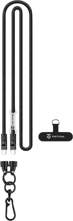 Tactical Wire Snake USB-C 1.2m juodos spalvos