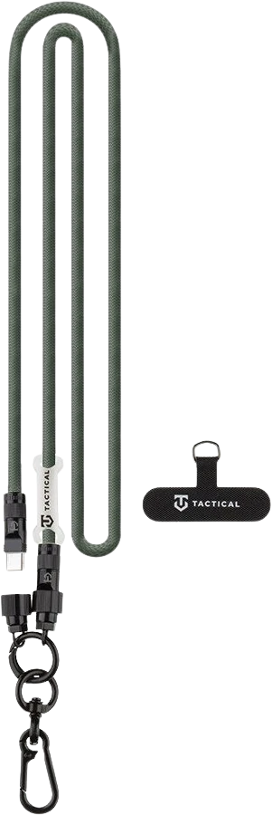 Tactical Wire Snake USB-C 1.2m žalios spalvos