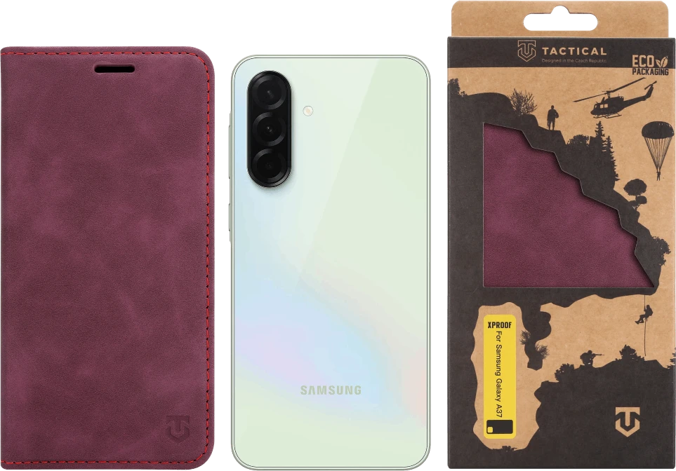 Dėklas Tactical Xproof skirtas Samsung Galaxy A37 Raudona Beret