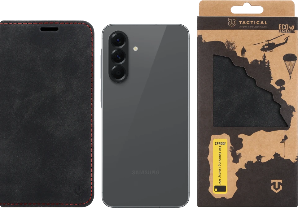 Dėklas Tactical Xproof skirtas Samsung Galaxy A57 juodos spalvos Hawk