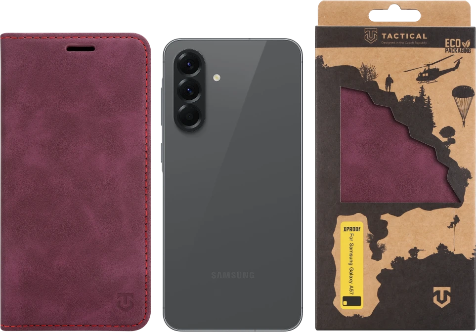 Dėklas Tactical Xproof skirtas Samsung Galaxy A57 Raudona Beret