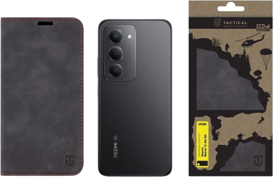 Tactical Xproof dėklas skirtas Xiaomi Redmi 15 4G/5G Juodas Hawk