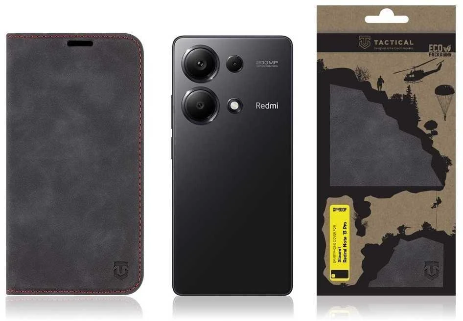 Tactical Xproof skirtas Xiaomi Redmi Note 13 Pro 5G/Poco X6 5G dėklas telefonui juodos spalvos