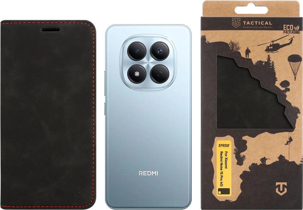 Tactical Xproof dėklas skirtas Xiaomi Redmi Note 15 Pro 4G Juodas Hawk
