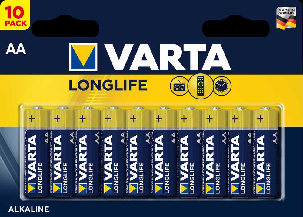Varta Longlife AA Baterija 10pcs