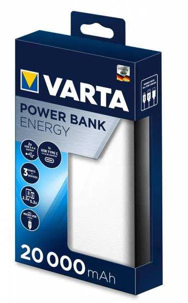 Varta Power bank Energy 20000mAh 57978 išorinė baterija (powerbank)