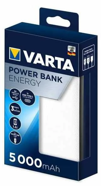 Varta Power bank Energy 5000mAh 57975 išorinė baterija (powerbank)