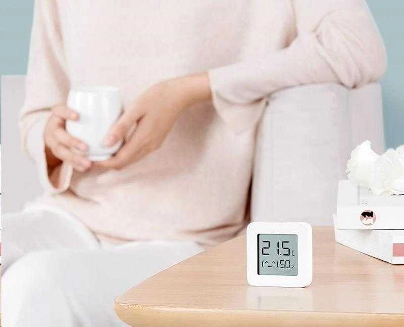 Jutiklis Xiaomi Mi Temperature and Humidity Monitor 2, baltas