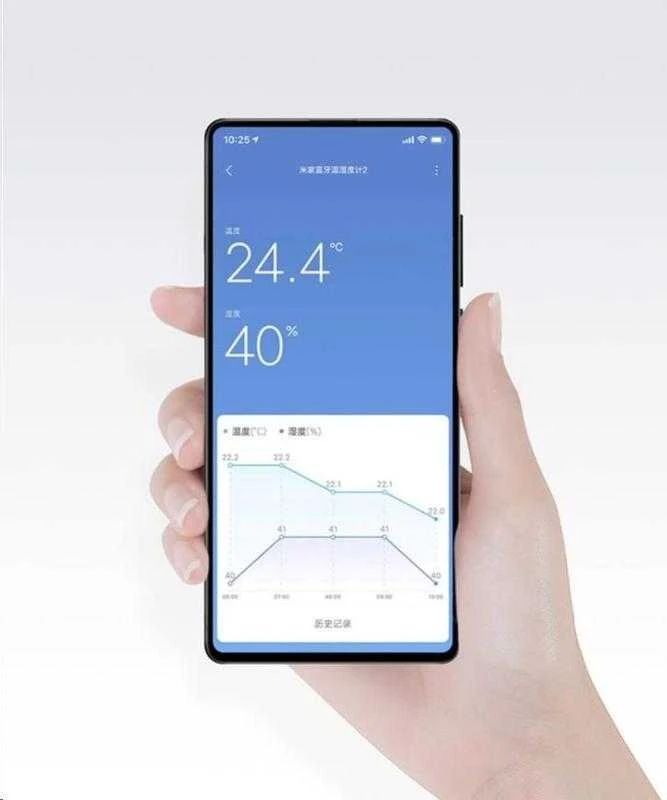 Jutiklis Xiaomi Mi Temperature and Humidity Monitor 2, baltas