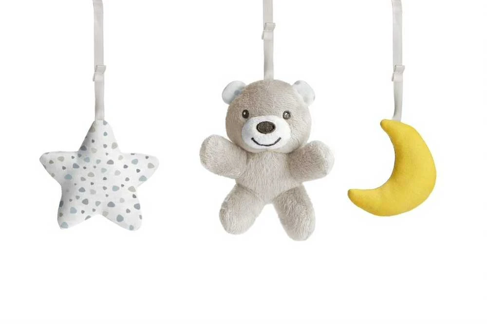 Chicco karuselės pakabinami pliušiniai žaislai