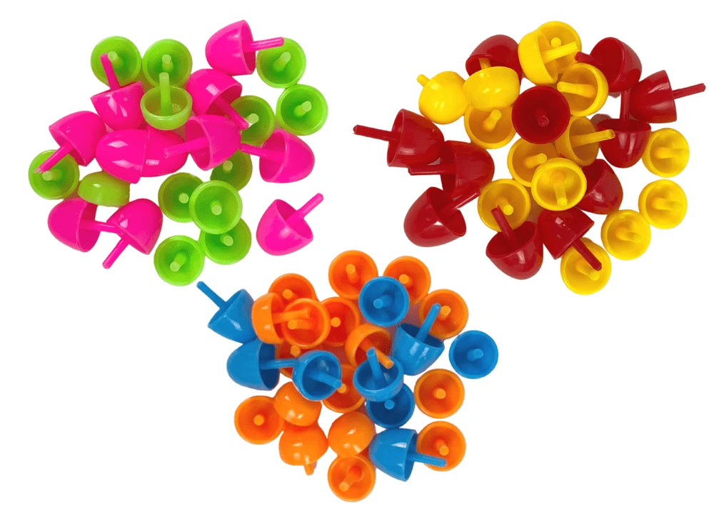 Lean Toys Edukacinis kūrybinis dėlionės rinkinys, spalvoti smeigtukai