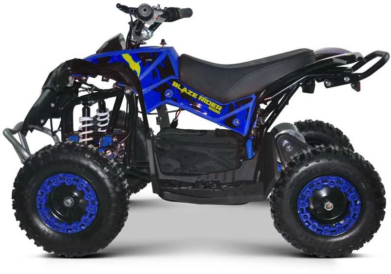 Vaikiškas elektrinis keturratis MUKUTISRIDES BlazeRider 1000W 36V (mėlynas)