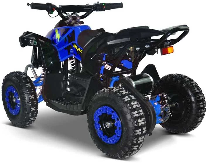 Vaikiškas elektrinis keturratis MUKUTISRIDES BlazeRider 1000W 36V (mėlynas)
