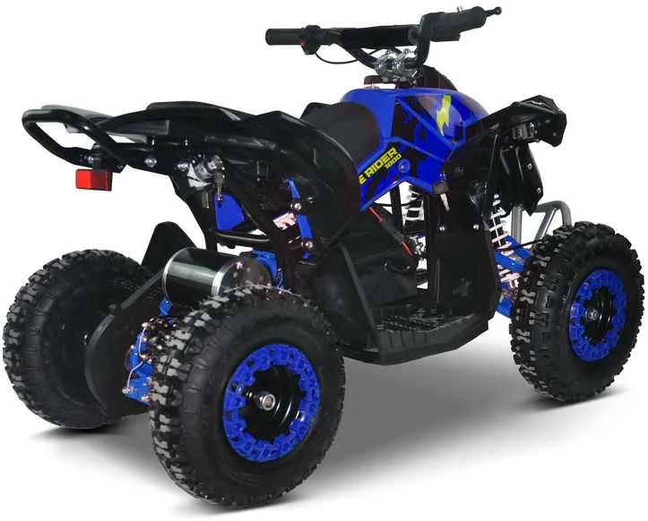 Vaikiškas elektrinis keturratis MUKUTISRIDES BlazeRider 1000W 36V (mėlynas)