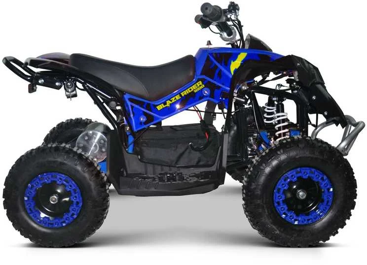 Vaikiškas elektrinis keturratis MUKUTISRIDES BlazeRider 1000W 36V (mėlynas)