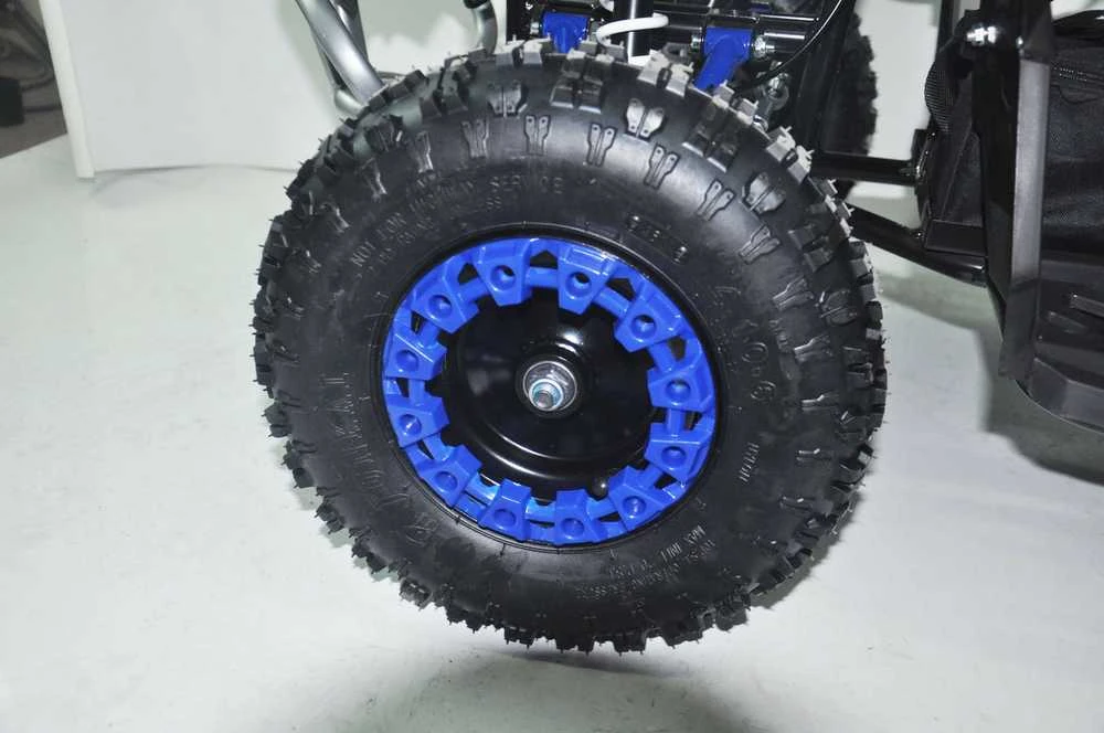 Vaikiškas elektrinis keturratis MUKUTISRIDES BlazeRider 1000W 36V (mėlynas)