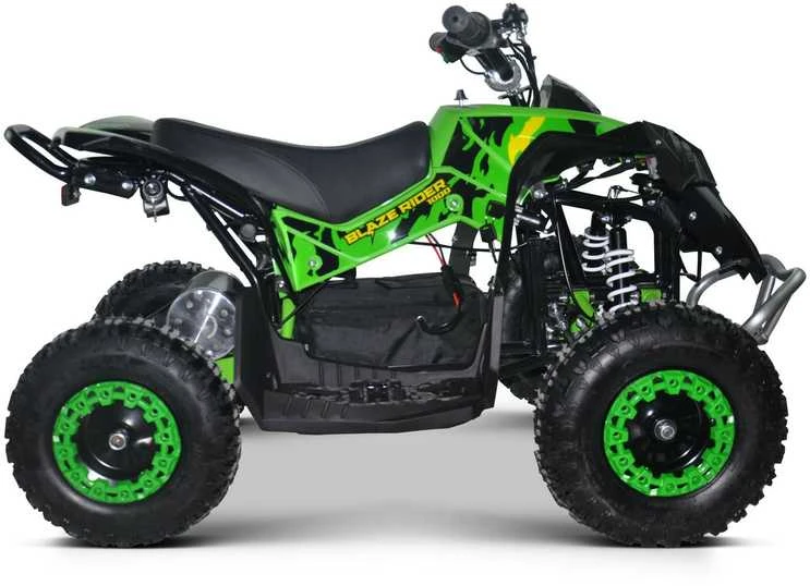 Vaikiškas elektrinis keturratis MUKUTISRIDES BlazeRider 1000W 36V (žalias)