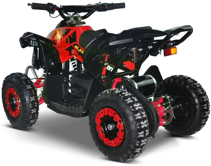Vaikiškas elektrinis keturratis MUKUTISRIDES BlazeRider 1000W 36V (raudonas)