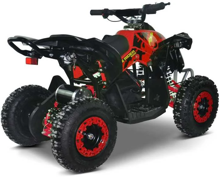 Vaikiškas elektrinis keturratis MUKUTISRIDES BlazeRider 1000W 36V (raudonas)