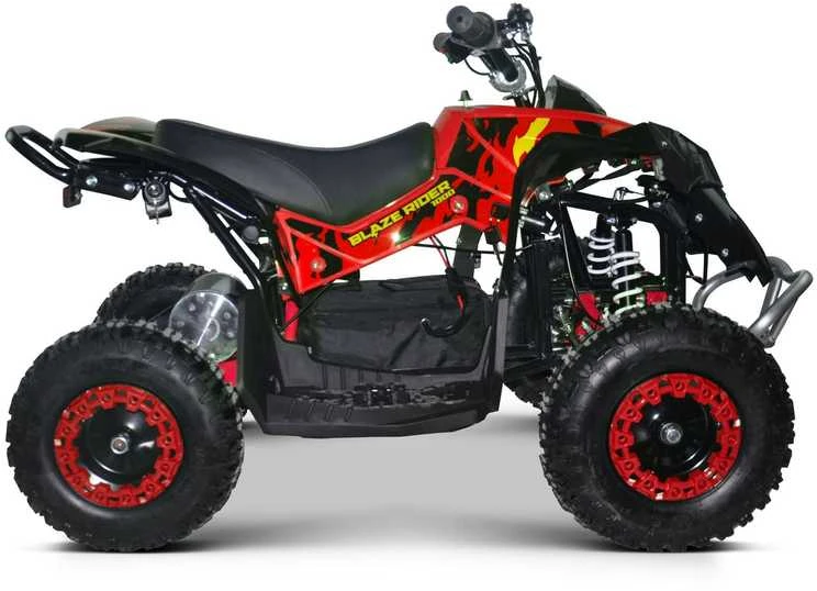 Vaikiškas elektrinis keturratis MUKUTISRIDES BlazeRider 1000W 36V (raudonas)