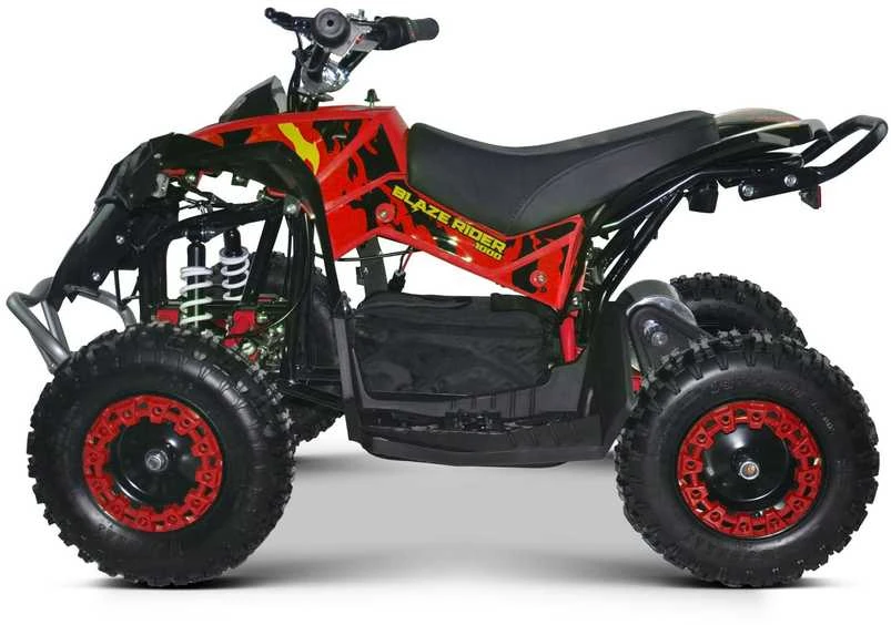 Vaikiškas elektrinis keturratis MUKUTISRIDES BlazeRider 1000W 36V (raudonas)