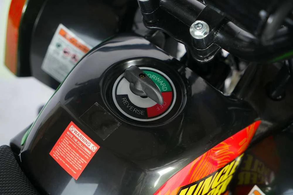 Vaikiškas elektrinis keturratis MUKUTISRIDES JungleRacer 1000W 36V (raudonas)