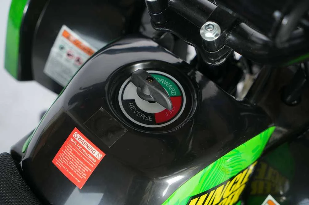 Vaikiškas elektrinis keturratis MUKUTISRIDES JungleRacer 1000W 36V (žalias)