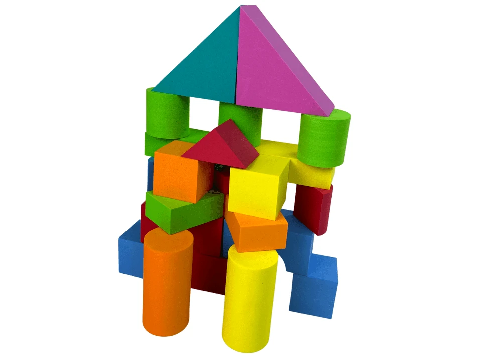 Lean Toys Edukaciniai minkšti blokeliai 41 vnt.