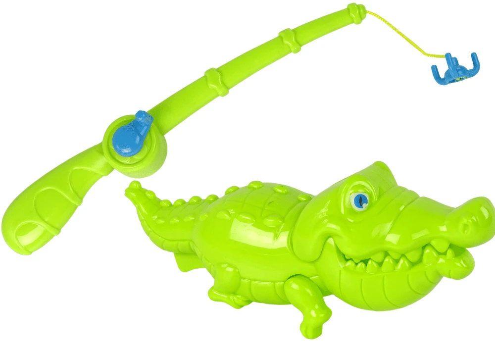 Lean Cars Lean Toys Vonios žaislas žvejybos rinkinys su meškere
