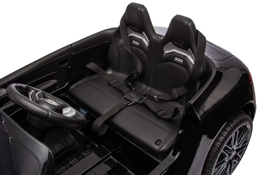 Vaikiškas elektromobilis MUKUTISRIDES Mercedes-Benz SL63 (juodas, vienvietis)