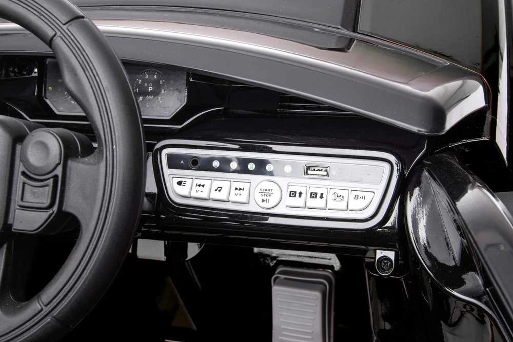 Vaikiškas elektromobilis MUKUTISRIDES Land Rover Discovery Sport (juodas, vienvietis)