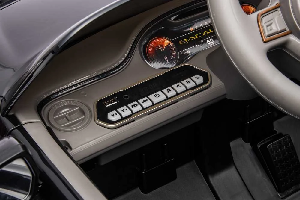 Vaikiškas elektromobilis MUKUTISRIDES Bentley Bacalar (juodas, vienvietis)