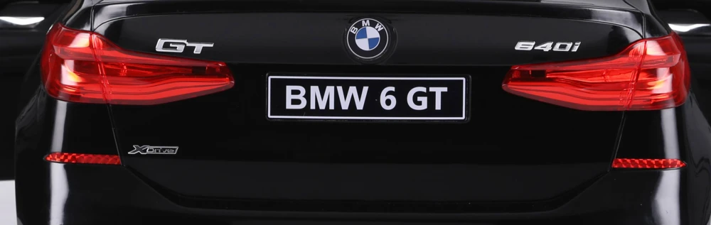Vaikiškas elektromobilis MUKUTISRIDES BMW 6 GT (juodas, vienvietis)