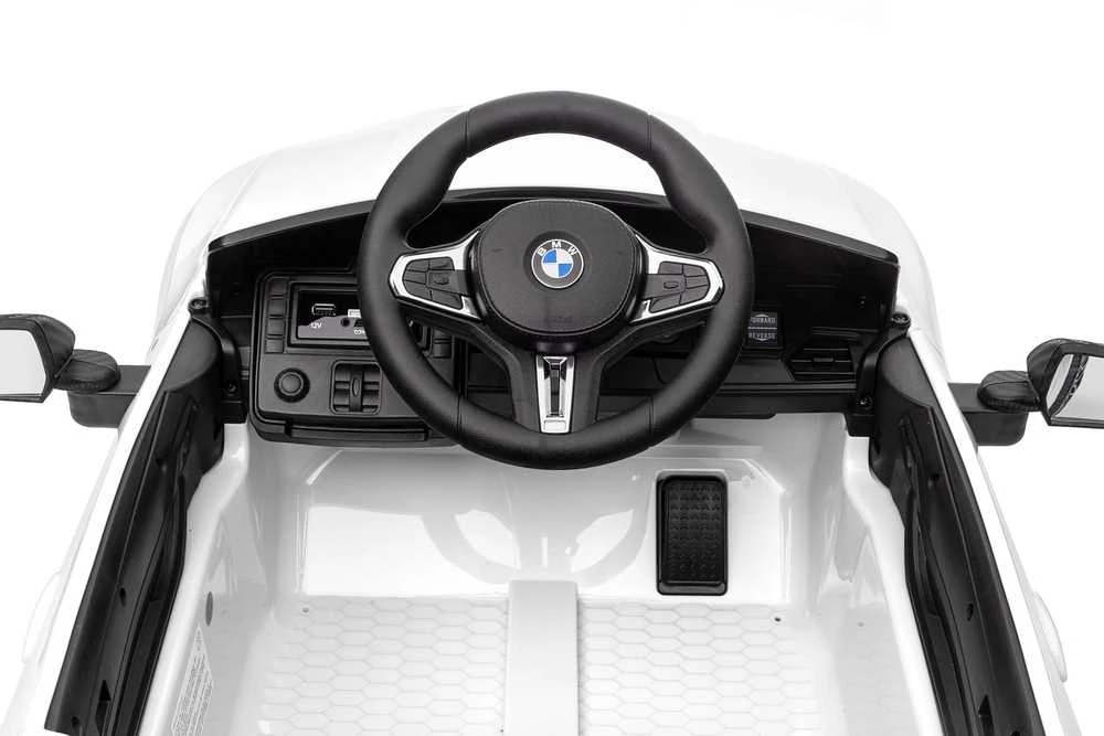 Vaikiškas elektromobilis MUKUTISRIDES BMW M4 (baltas, vienvietis)