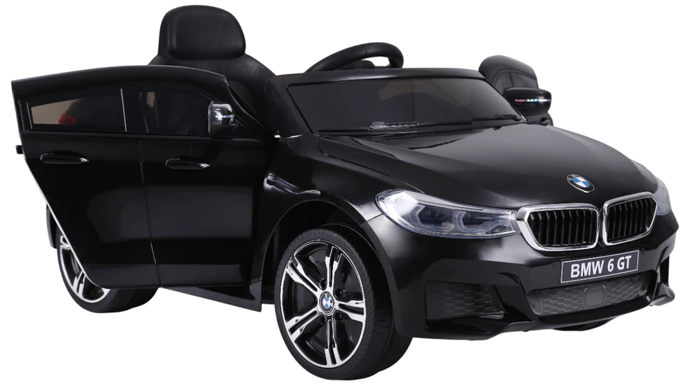 Vaikiškas elektromobilis MUKUTISRIDES BMW 6 GT (juodas, vienvietis)
