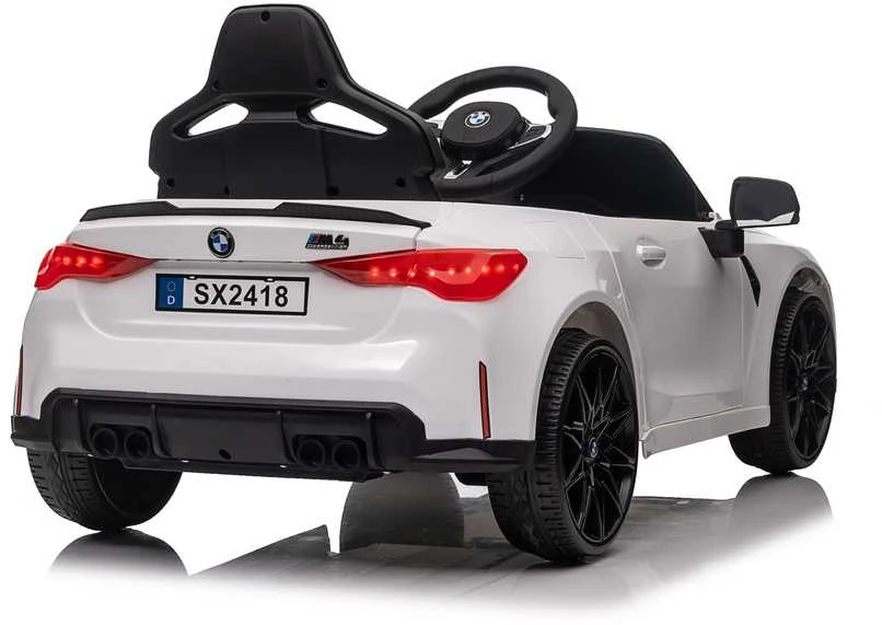 Vaikiškas elektromobilis MUKUTISRIDES BMW M4 (baltas, vienvietis)