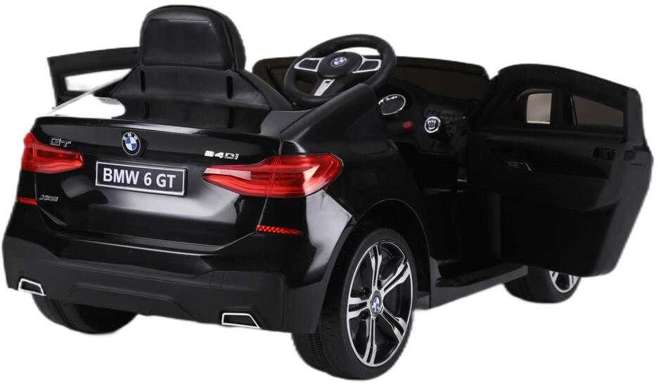 Vaikiškas elektromobilis MUKUTISRIDES BMW 6 GT (juodas, vienvietis)