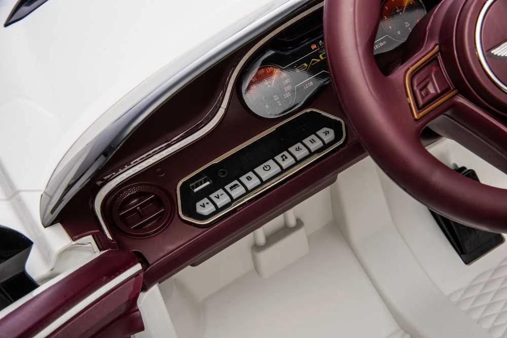 Vaikiškas elektromobilis MUKUTISRIDES Bentley Bacalar (baltas, vienvietis)