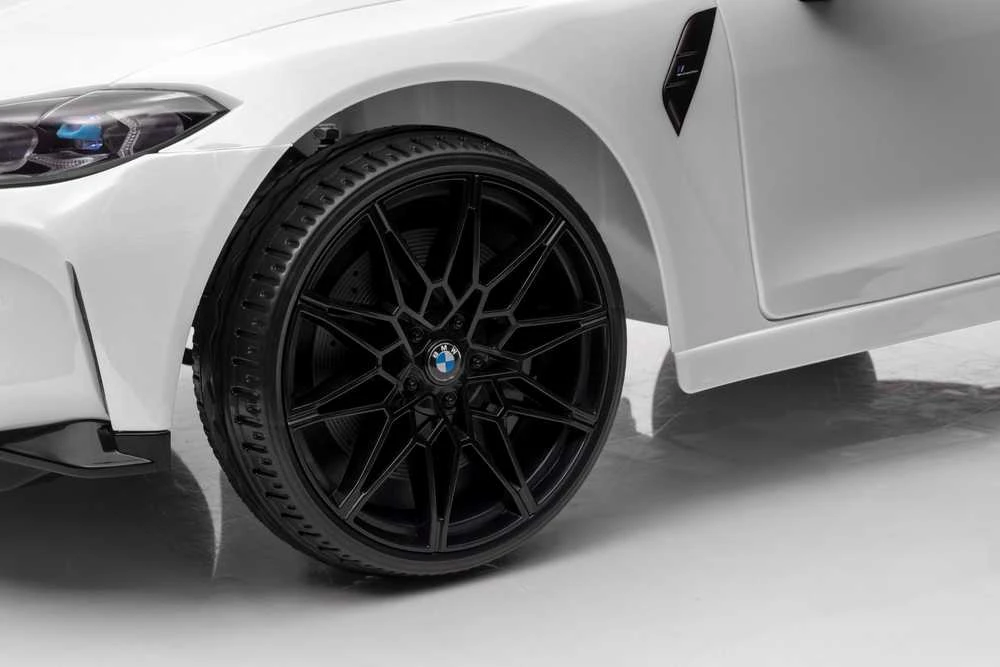 Vaikiškas elektromobilis MUKUTISRIDES BMW M4 (baltas, vienvietis)