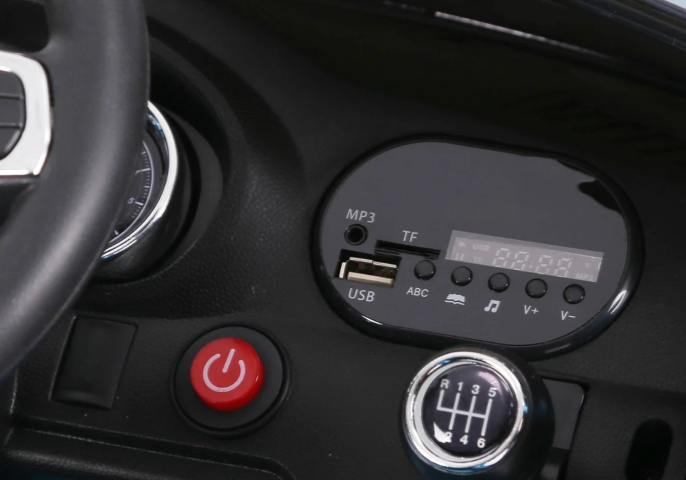 Vaikiškas elektromobilis MUKUTISRIDES BMW 6 GT (juodas, vienvietis)