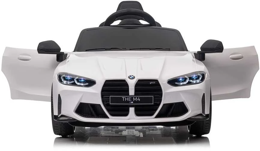 Vaikiškas elektromobilis MUKUTISRIDES BMW M4 (baltas, vienvietis)